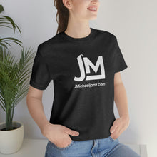 Load image into Gallery viewer, JM White Logo - Unisex Jersey Short Sleeve Tee
