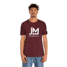 Load image into Gallery viewer, JM White Logo - Unisex Jersey Short Sleeve Tee
