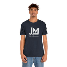 Load image into Gallery viewer, JM White Logo - Unisex Jersey Short Sleeve Tee
