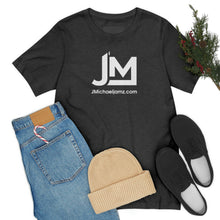 Load image into Gallery viewer, JM White Logo - Unisex Jersey Short Sleeve Tee
