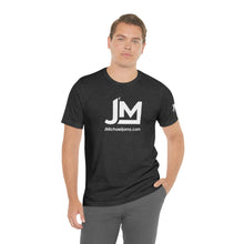 Load image into Gallery viewer, JM White Logo - Unisex Jersey Short Sleeve Tee
