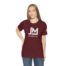 Load image into Gallery viewer, JM White Logo - Unisex Jersey Short Sleeve Tee
