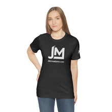 Load image into Gallery viewer, JM White Logo - Unisex Jersey Short Sleeve Tee
