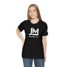 Load image into Gallery viewer, JM White Logo - Unisex Jersey Short Sleeve Tee
