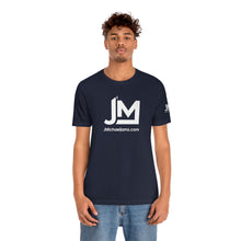 Load image into Gallery viewer, JM White Logo - Unisex Jersey Short Sleeve Tee
