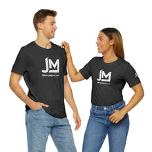 Load image into Gallery viewer, JM White Logo - Unisex Jersey Short Sleeve Tee
