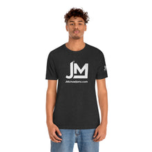 Load image into Gallery viewer, JM White Logo - Unisex Jersey Short Sleeve Tee
