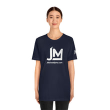 Load image into Gallery viewer, JM White Logo - Unisex Jersey Short Sleeve Tee
