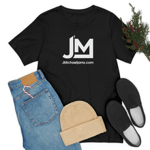 Load image into Gallery viewer, JM White Logo - Unisex Jersey Short Sleeve Tee
