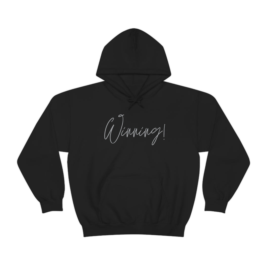 Winning in Black - Unisex Heavy Blend™ Hooded Sweatshirt