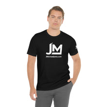 Load image into Gallery viewer, JM White Logo - Unisex Jersey Short Sleeve Tee
