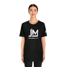 Load image into Gallery viewer, JM White Logo - Unisex Jersey Short Sleeve Tee
